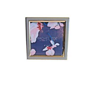 *Rachel Zoe Gray Taupe Gold 4" x 4" Square Picture Frame Table Top - NWT
